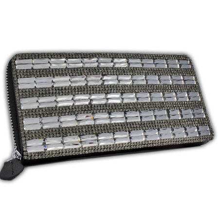 Bhw Brand Handbags Cow West Women S Purses Whole Bhw Lthr Cw 221 Bk Full Crystal Glass Rhinestone Studded Wallets