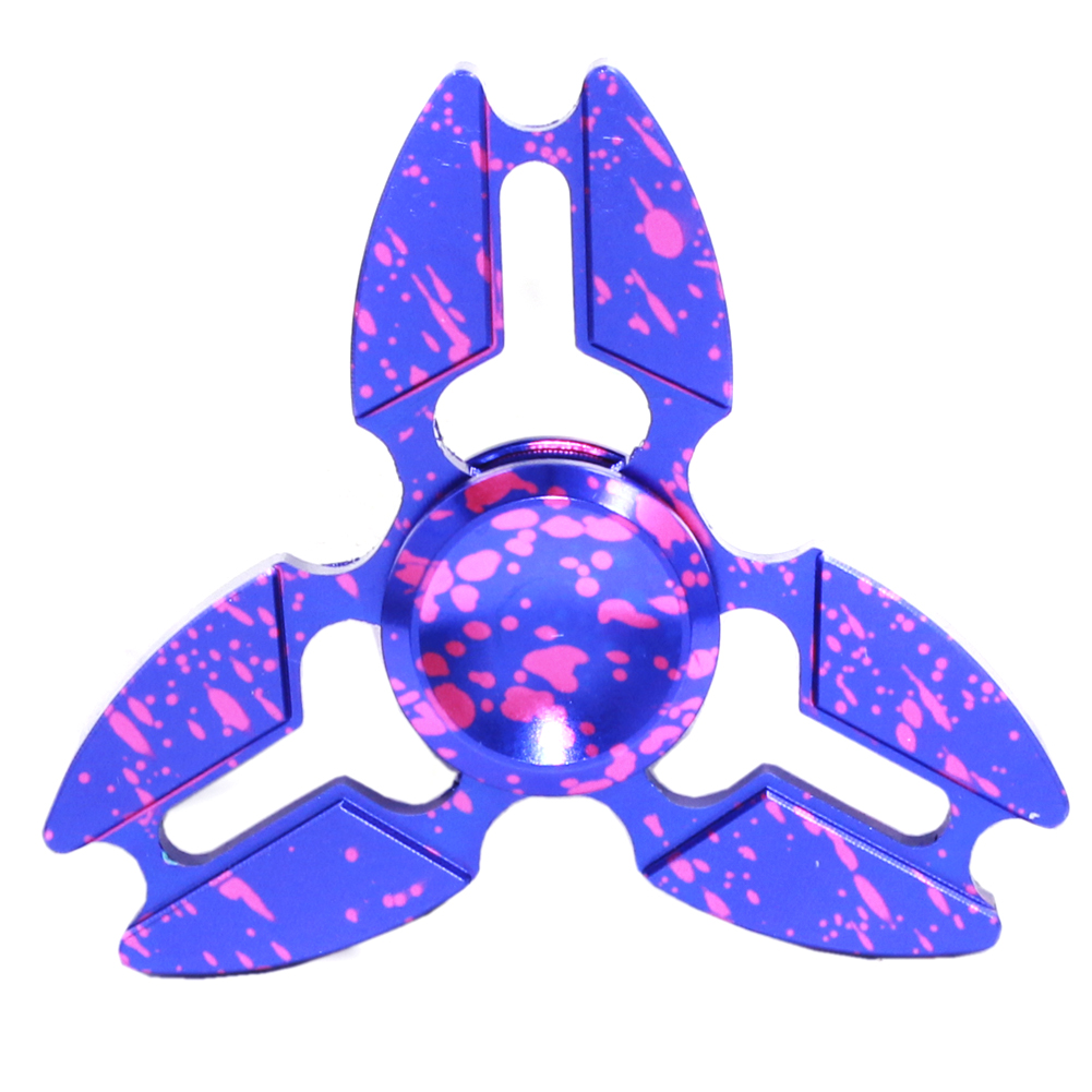 Blue Fidget Spinner with Pink Speckles WHOLESALE