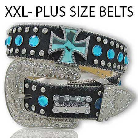 Plus size on sale belts with bling
