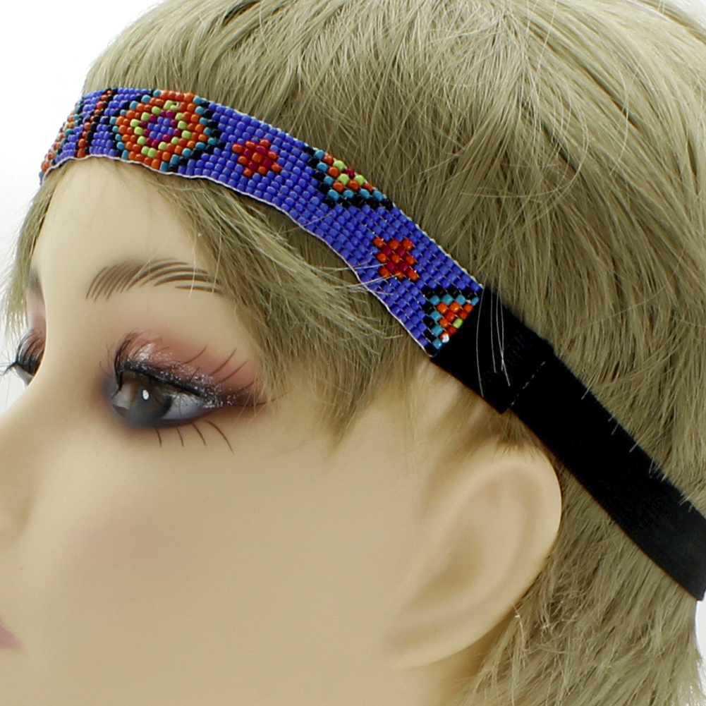 Adult Aztec Beaded Headbands