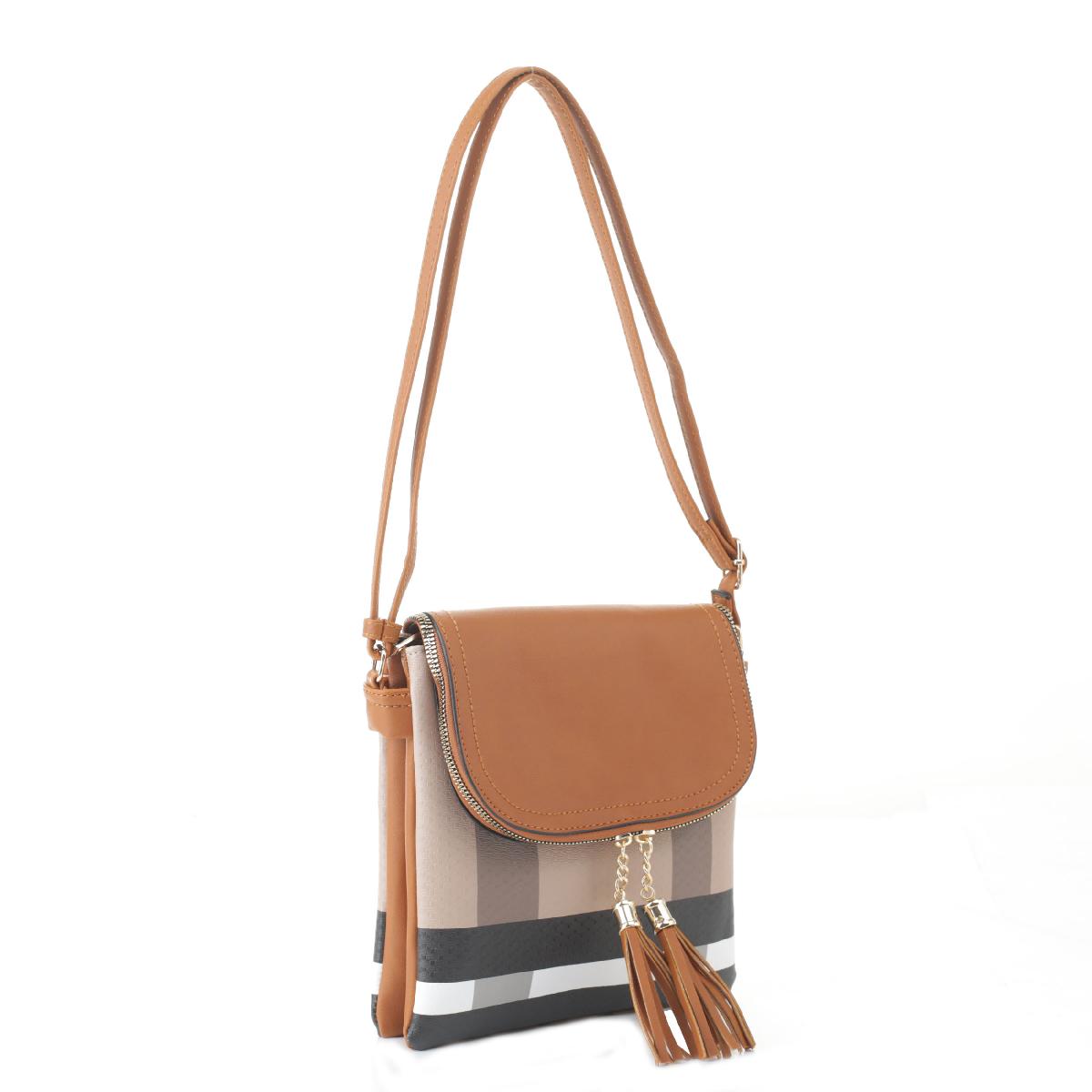 BL-6152-BROWN | Handbags Crossbody Bags