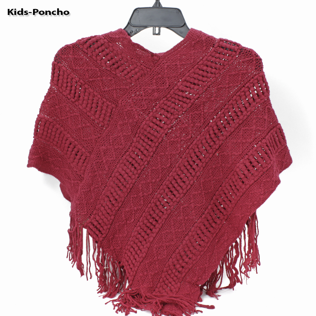 KIDS-PONCHO-0011-RED