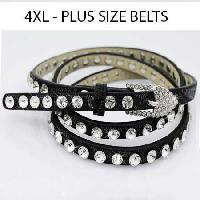 Final Sale Plus Size Clear or Iridescent PVC Curvy Girl (CG) Belt with Gold  Buckle - ShopperBoard