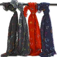 Anchor Print Scarves